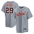 Elroe D.Tigers #29 Tarik Skubal Player Gray Home Game Stitched Jerseys