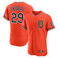 Elroe D.Tigers #29 Tarik Skubal Player Orange Limited Elite Home Stitched Jerseys