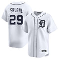 Elroe D.Tigers #29 Tarik Skubal Player White Home Limited Stitched Jerseys