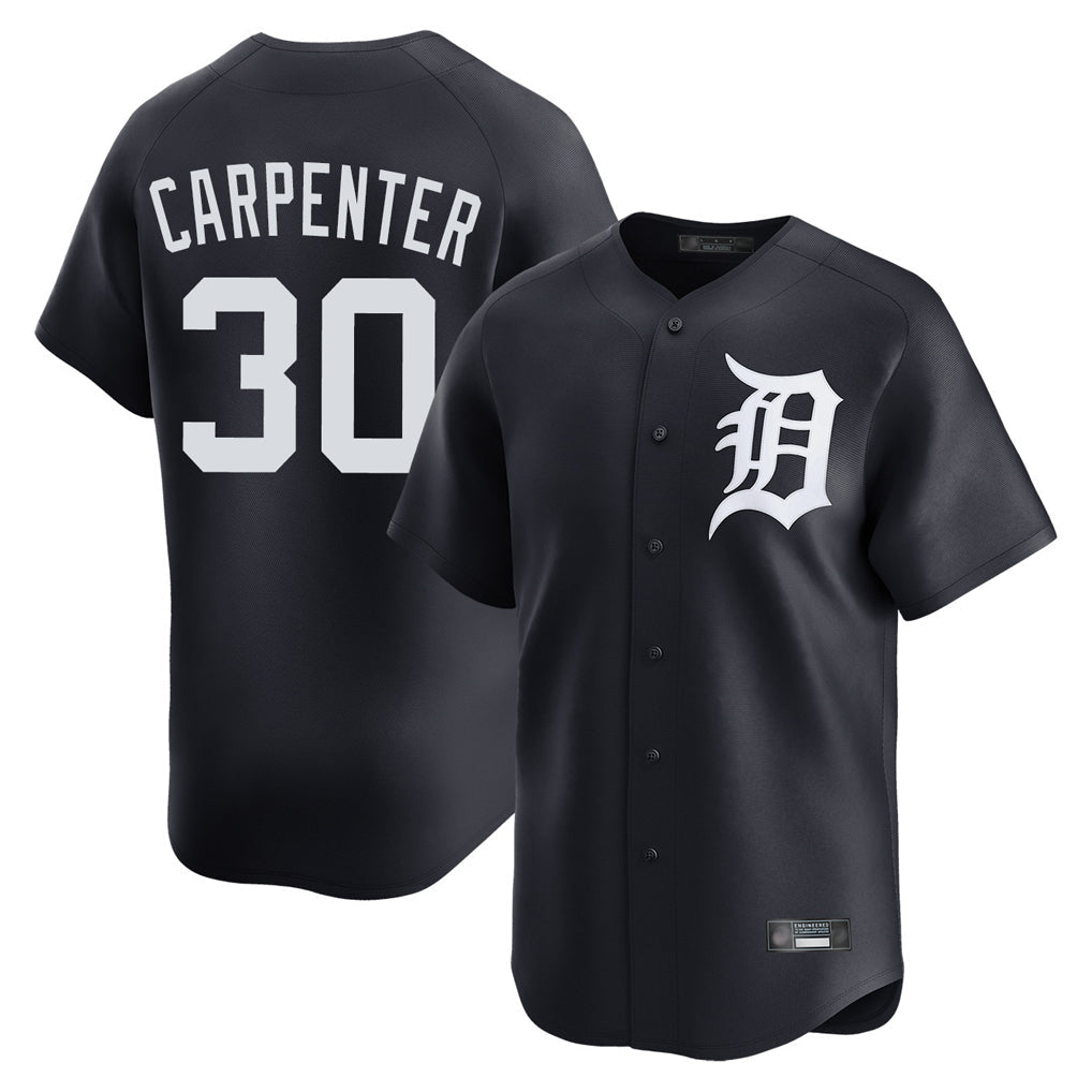 Elroe D.Tigers #30 Kerry Carpenter Player Navy Home Limited Game Stitched Jerseys
