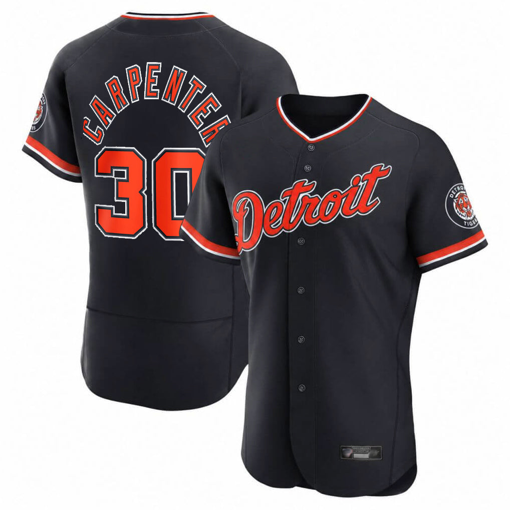 Elroe D.Tigers #30 Kerry Carpenter Player Navy Limited Elite Home Game Stitched Jerseys