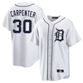 Elroe D.Tigers #30 Kerry Carpenter Player White Home Game Stitched Jerseys