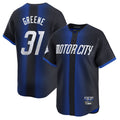 Elroe D.Tigers #31 Riley Greene Player Navy City Connect Home Limited Stitched Jerseys