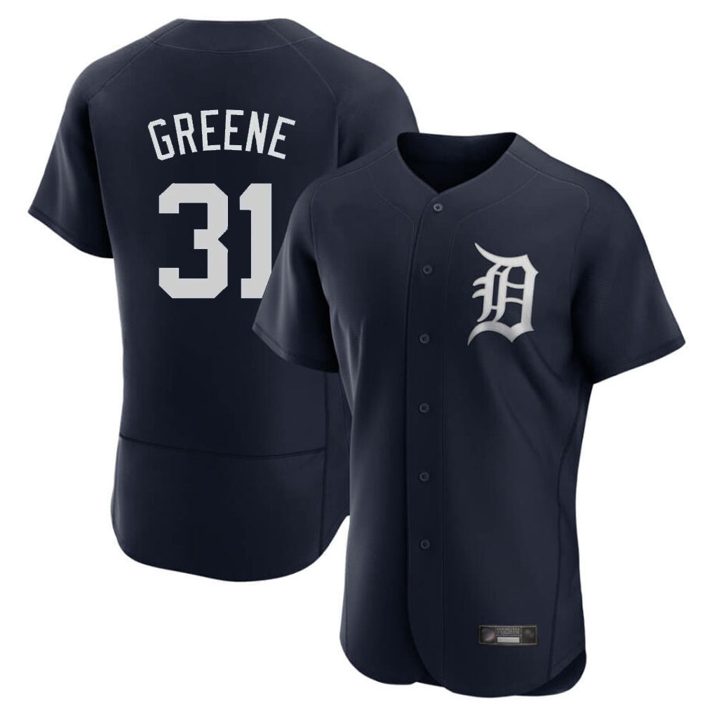Elroe D.Tigers #31 Riley Greene Player Navy Limited Elite Home Stitched Jerseys