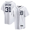 Elroe D.Tigers #31 Riley Greene Player White Home Game Stitched Jerseys