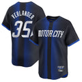 Elroe D.Tigers #35 Justin Verlander Player Navy City Connect Home Limited Stitched Jerseys