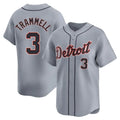 Elroe D.Tigers #3 Alan Trammell Player Gray Home Limited Stitched Jerseys