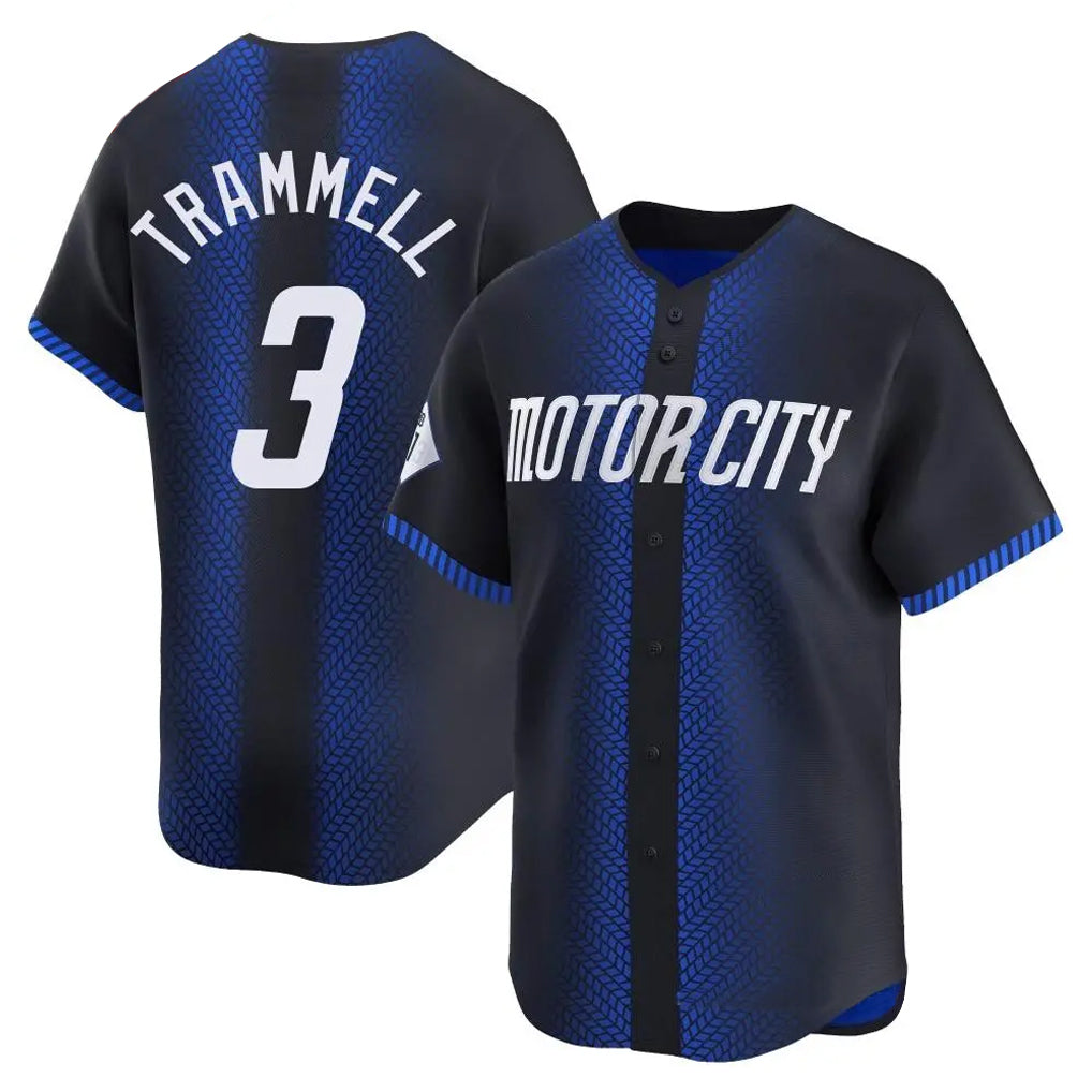 Elroe D.Tigers #3 Alan Trammell Player Navy City Connect Home Limited Stitched Jerseys