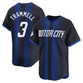 Elroe D.Tigers #3 Alan Trammell Player Navy City Connect Home Limited Stitched Jerseys