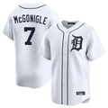 Elroe D.Tigers #7 Kevin McGonigle Player White Home Limited Stitched Jerseys