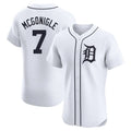 Elroe D.Tigers #7 Kevin McGonigle Player White Limited Elite Home Stitched Jerseys
