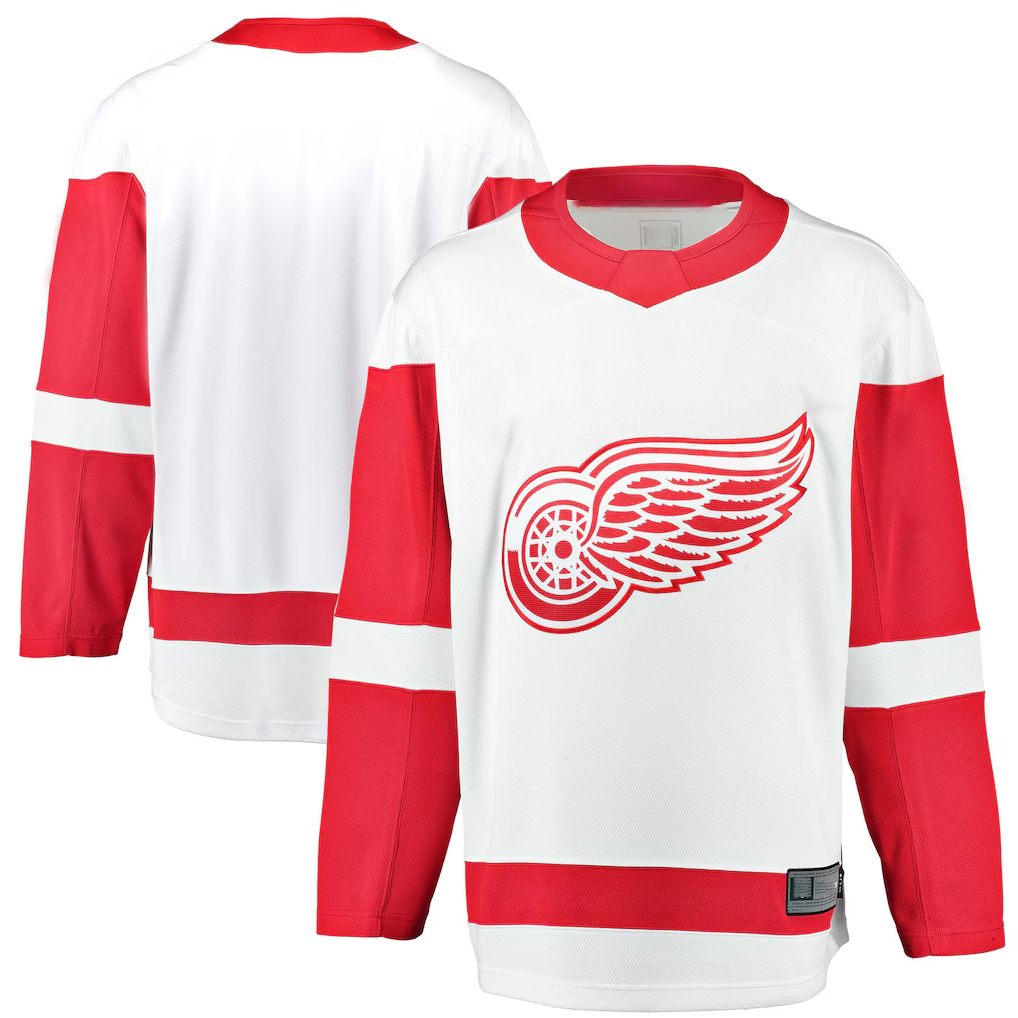 Elroe D.Red wings White Breakaway Away Jerseys