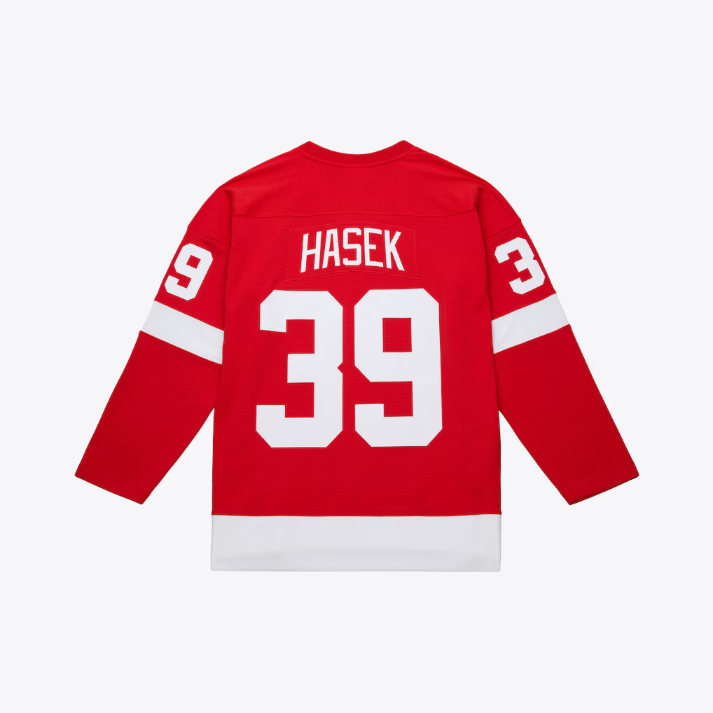 Elroe D.Red wings #39 Dominik Hasek Mitchell & Ness Red 2007-08 Power Play Jerseys
