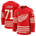Elroe D.Red wings #71 Dylan Larkin Red Centennial Premium Player Jerseys