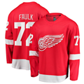 Elroe D.Red wings #72 Justin Faulk Red Home Breakaway Jerseys