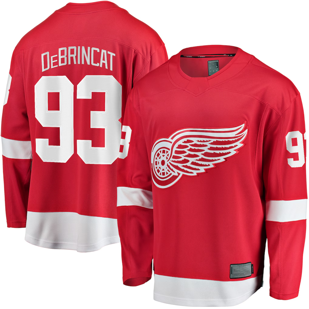 Elroe D.Red wings #93 Alex DeBrincat Red Breakaway Jerseys