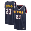 Elroe D.Nuggets #23 Cameron Johnson Navy Fast Break Replica Jerseys - Icon Edition