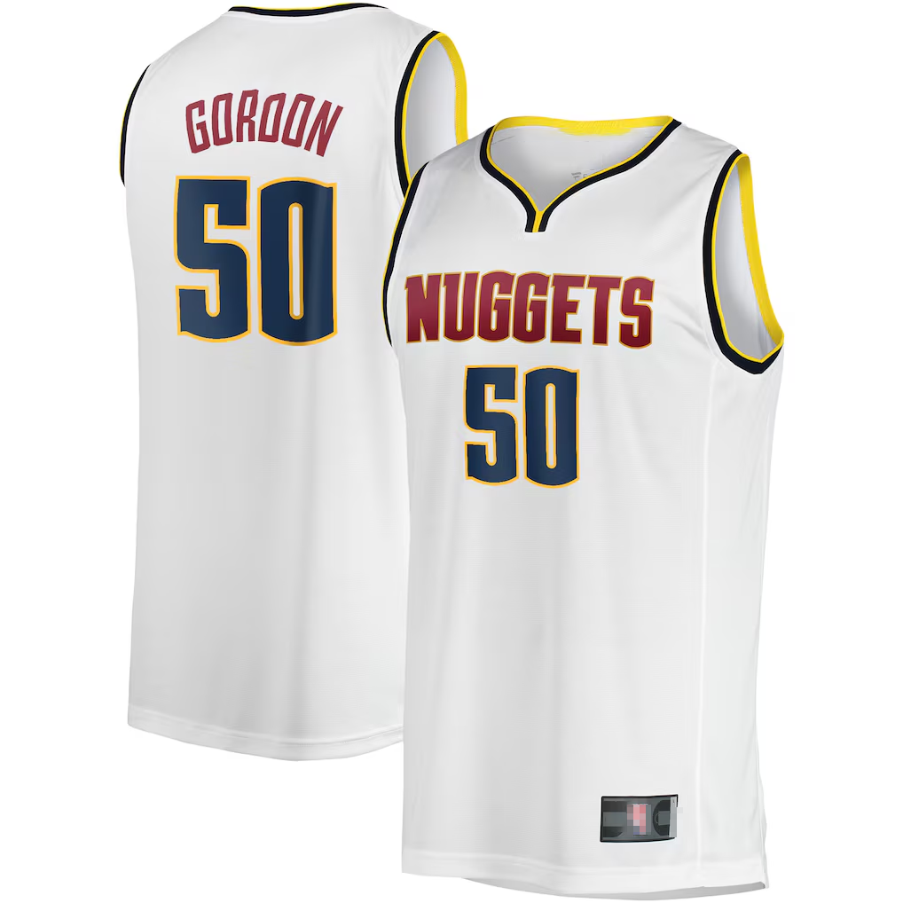 Elroe D.Nuggets #50 Aaron Gordon White Fast Break Player Jerseys - Association Edition