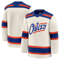 Elroe E.Oilers Light Beige Alternate Premium Jerseys