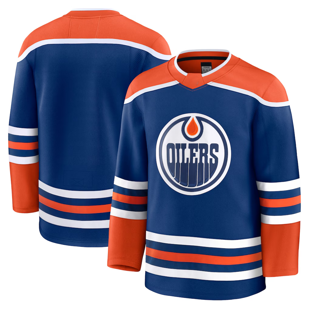 Elroe E.Oilers Royal Home Premium Jerseys
