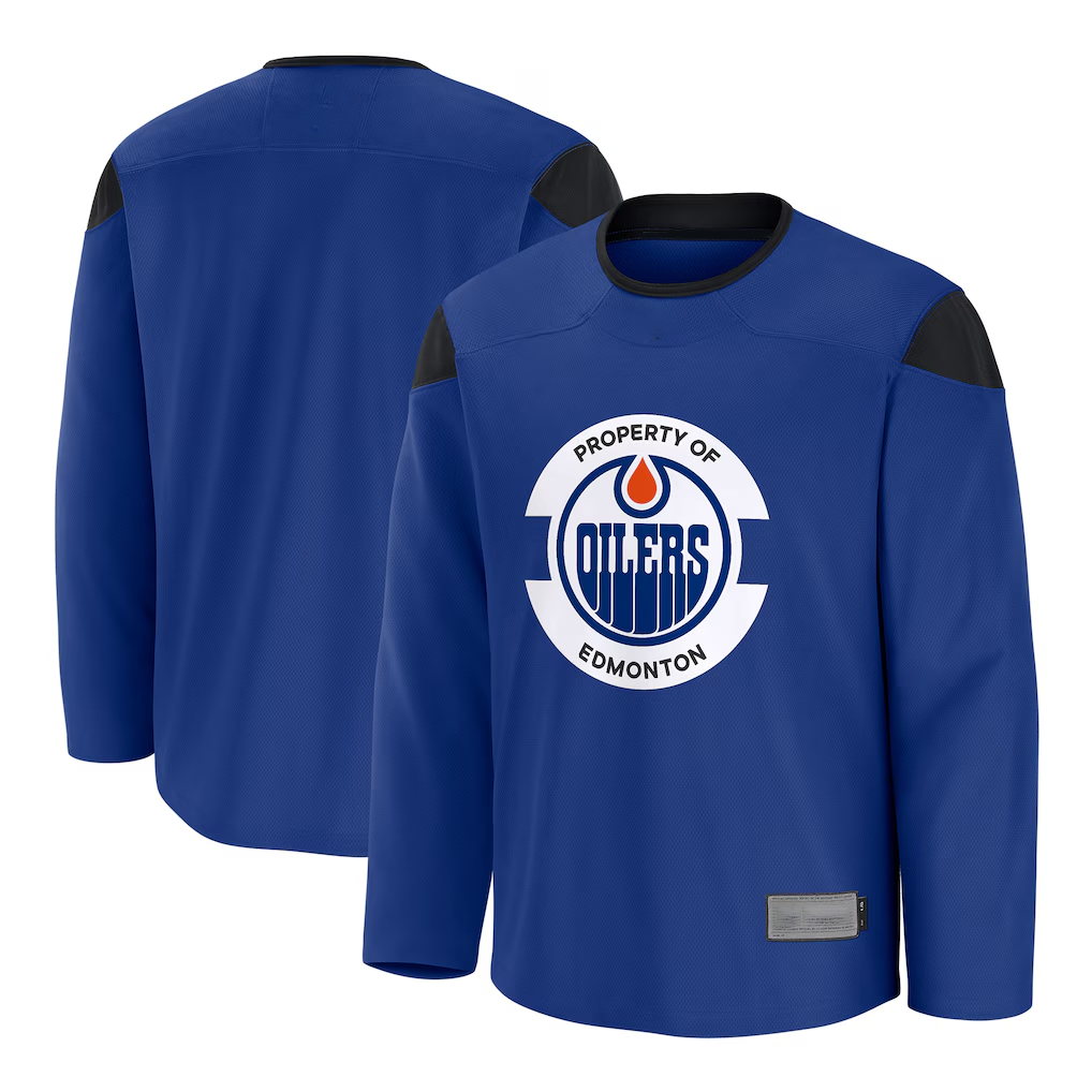 Elroe E.Oilers Royal Practice Jerseys