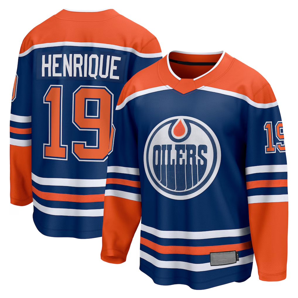 Elroe E.Oilers #19 Adam Henrique Royal Home Breakaway Jerseys
