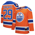 Elroe E.Oilers #29 Leon Draisaitl Mitchell & Ness Orange Power Play Jerseys