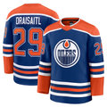 Elroe E.Oilers #29 Leon Draisaitl Royal Home Premium Jerseys