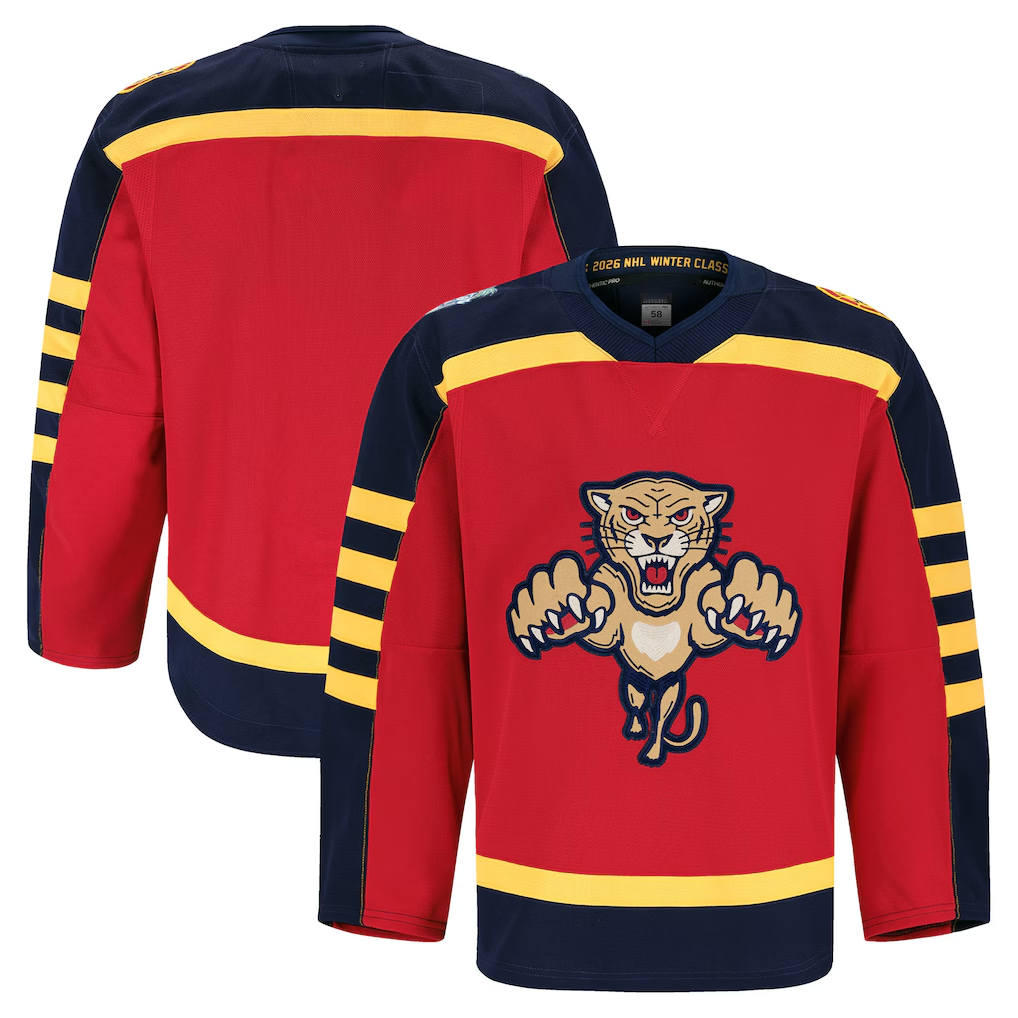 Elroe F.Panthers Red 2026 Winter Classic Authentic Pro Jerseys