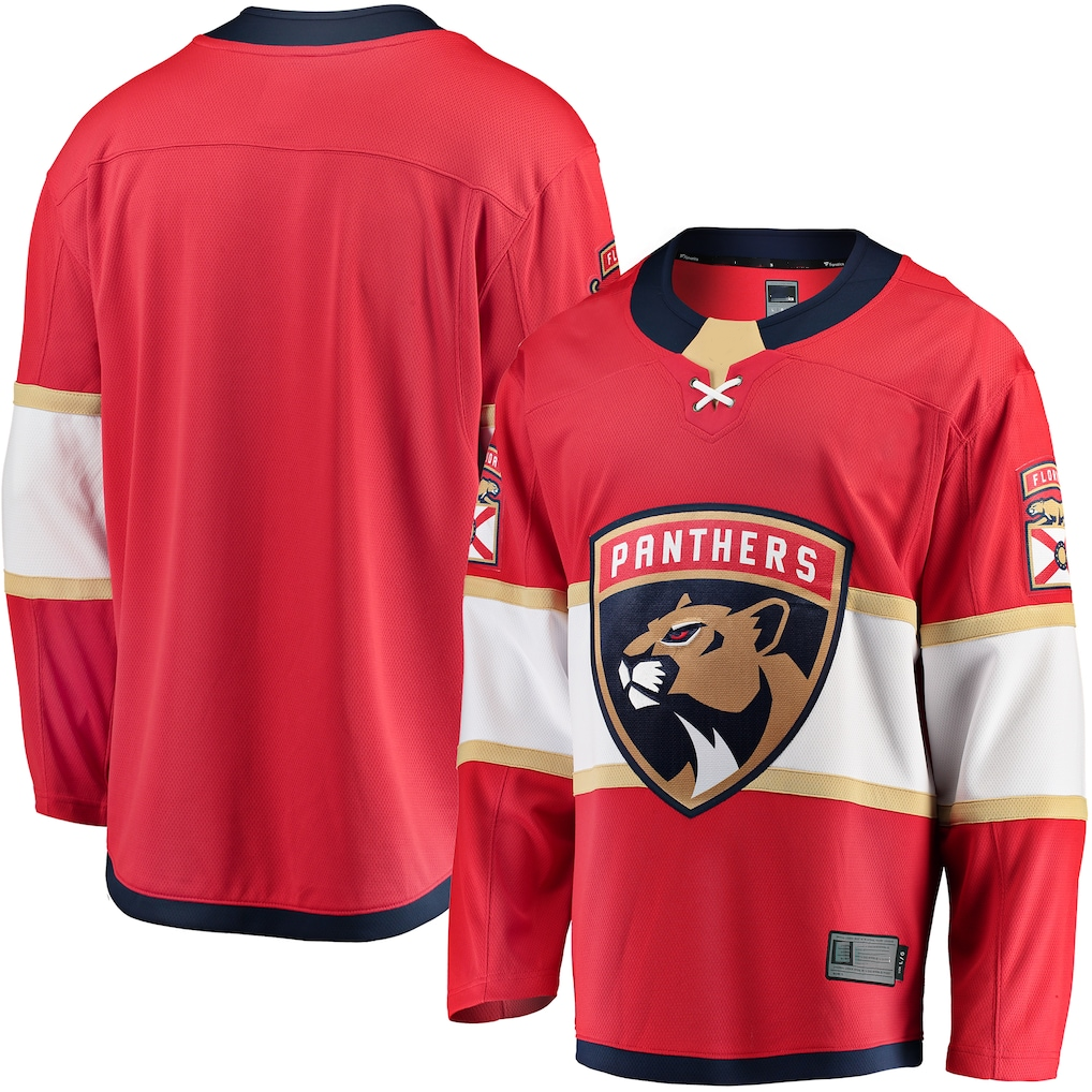 Elroe F.Panthers Red Breakaway Home Jerseys