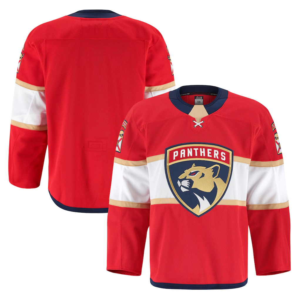 Elroe F.Panthers Red Home Authentic Pro Jerseys