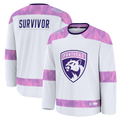 Elroe F.Panthers White Hockey Fights Cancer Survivor Practice Jerseys
