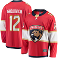 Elroe F.Panthers #12 Jonah Gadjovich Red Premier Breakaway Player Jerseys
