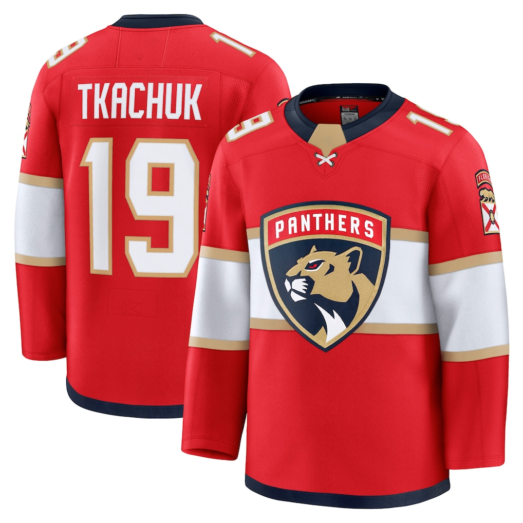 Elroe F.Panthers #19 Matthew Tkachuk Red Home Premium Jerseys