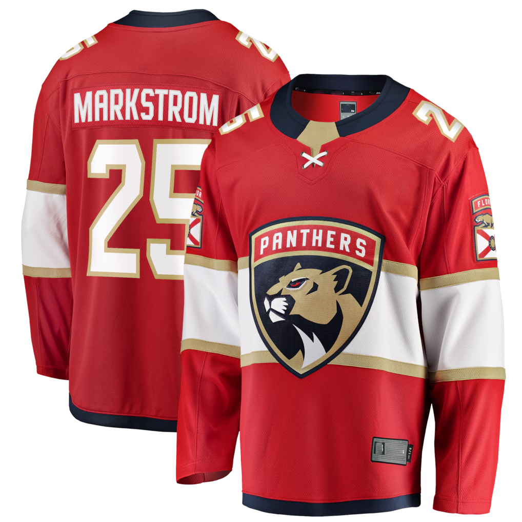 Elroe F.Panthers #29 Jacob Markstrom Red Home Breakaway Jerseys