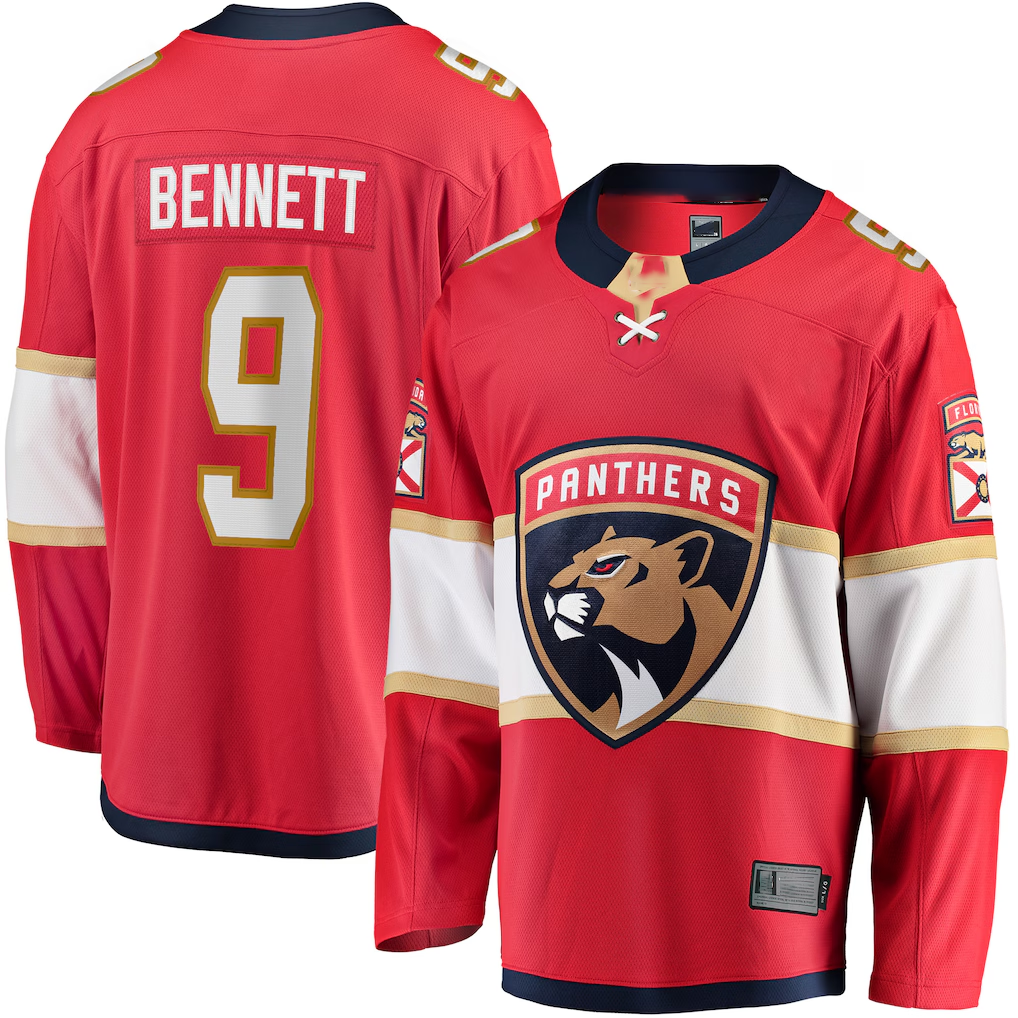 Elroe F.Panthers #9 Sam Bennett Red Home Breakaway Replica Jerseys