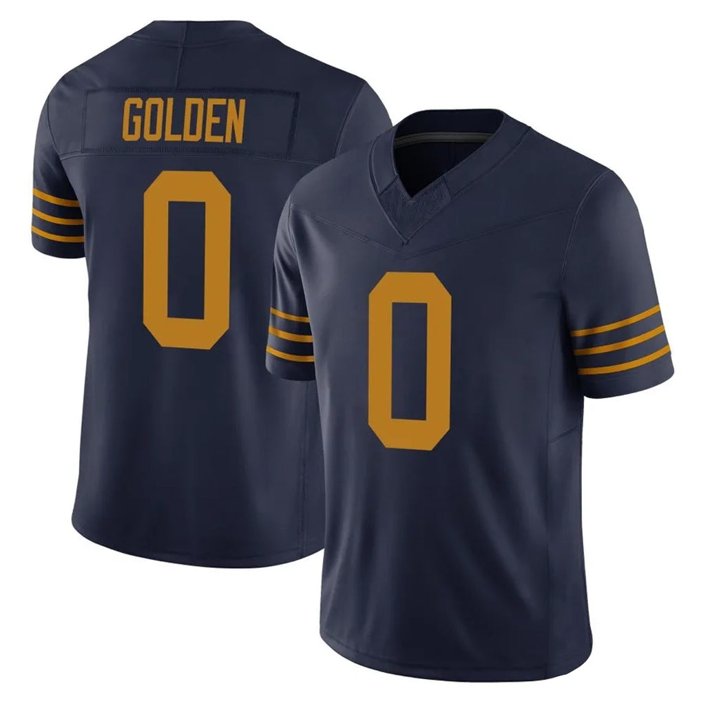 Elroe GB.Packers #0 Matthew Golden Player Navy The 1923 Classic Vapor F.U.S.E. Home Game Stitched Jerseys