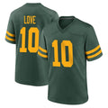 Elroe GB.Packers #10 Jordan Love Player Green Alternate Home Game Stitched Jerseys