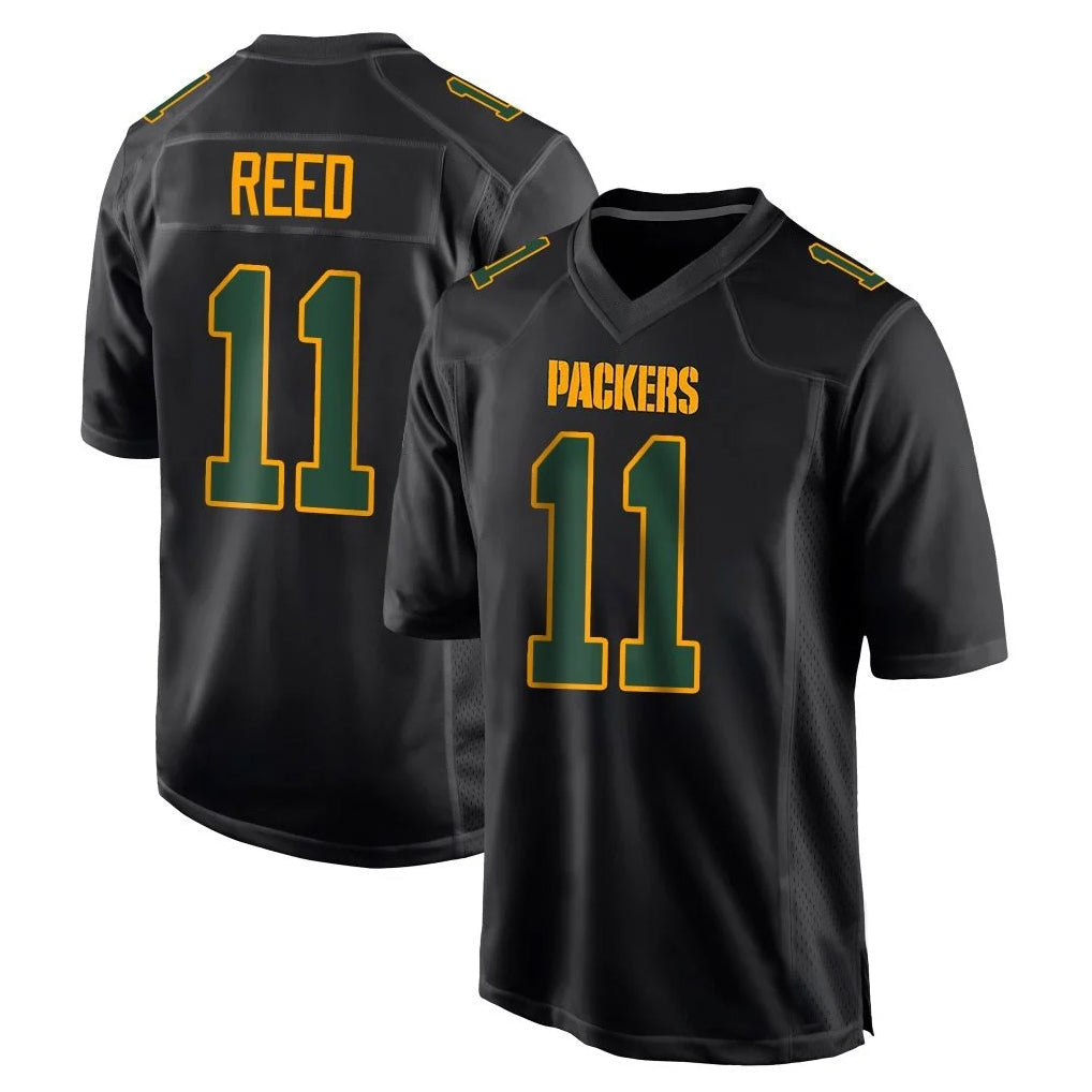 Elroe GB.Packers #11 Jayden Reed Player Black Fashion Home Game Stitched Jerseys