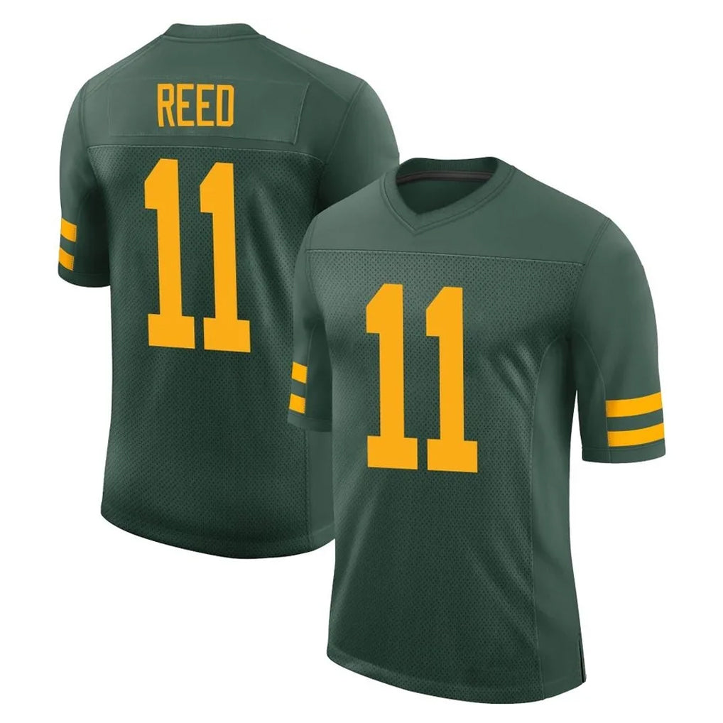 Elroe GB.Packers #11 Jayden Reed Player Green Alternate Vapor Home Game Stitched Jerseys