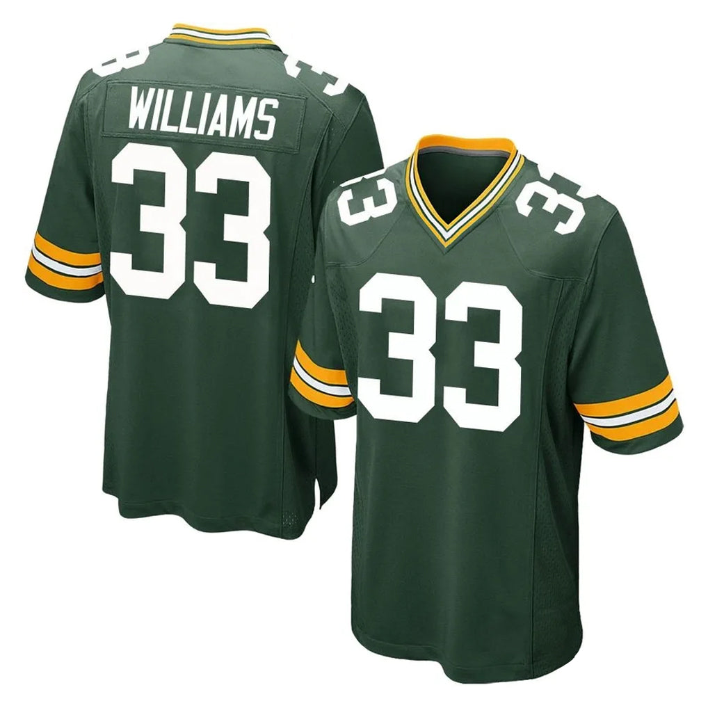 Elroe GB.Packers #33 Evan Williams Player Green Home Game Stitched Jerseys