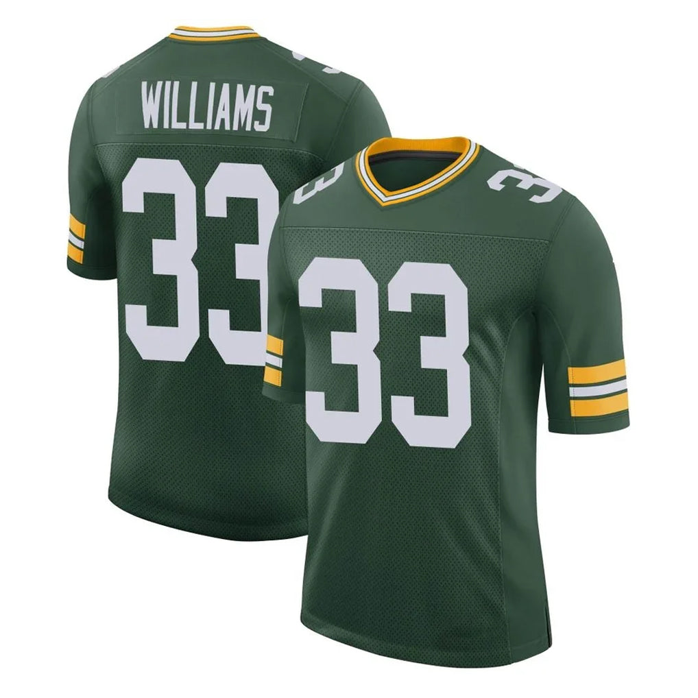 Elroe GB.Packers #33 Evan Williams Player Green Limited Classic Home Game Stitched Jerseys