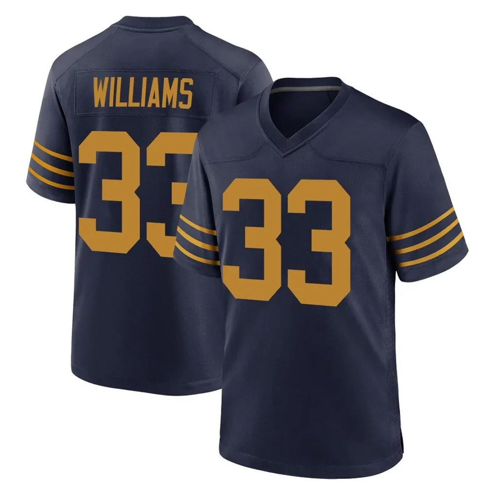 Elroe GB.Packers #33 Evan Williams Player Navy The 1923 Classic Home Game Stitched Jerseys