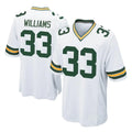 Elroe GB.Packers #33 Evan Williams Player White Home Game Stitched Jerseys