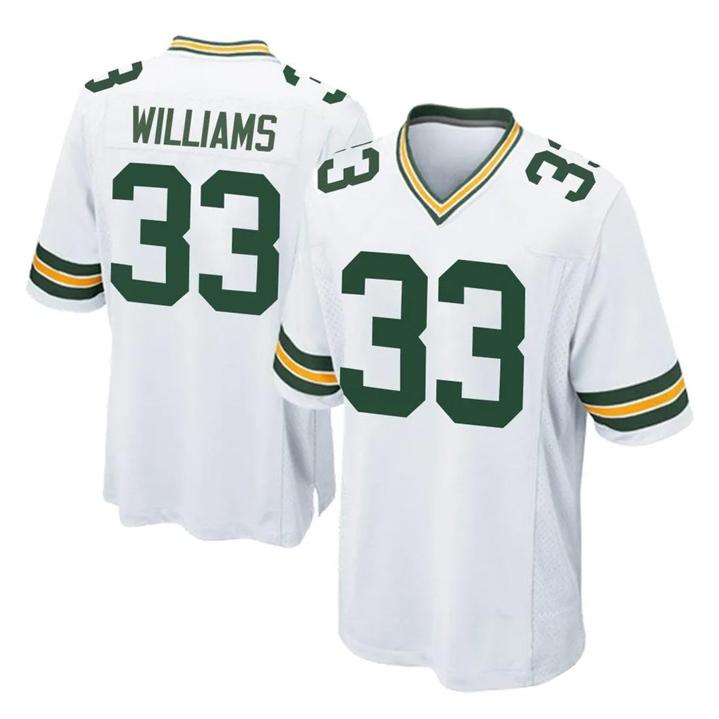 Elroe GB.Packers #33 Evan Williams Player White Home Game Stitched Jerseys