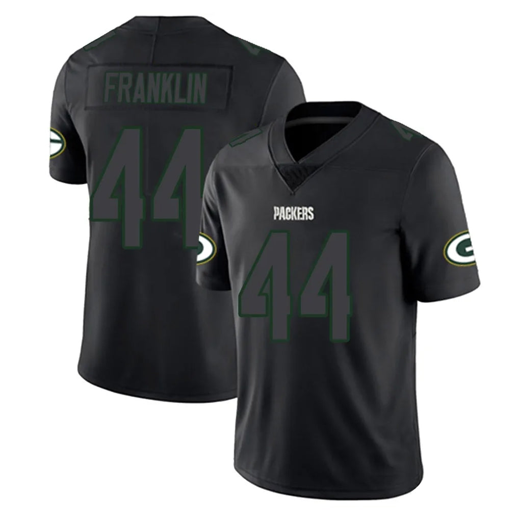 Elroe GB.Packers #44 Zaire Franklin Player Black Impact Limited Home Game Stitched Jerseys