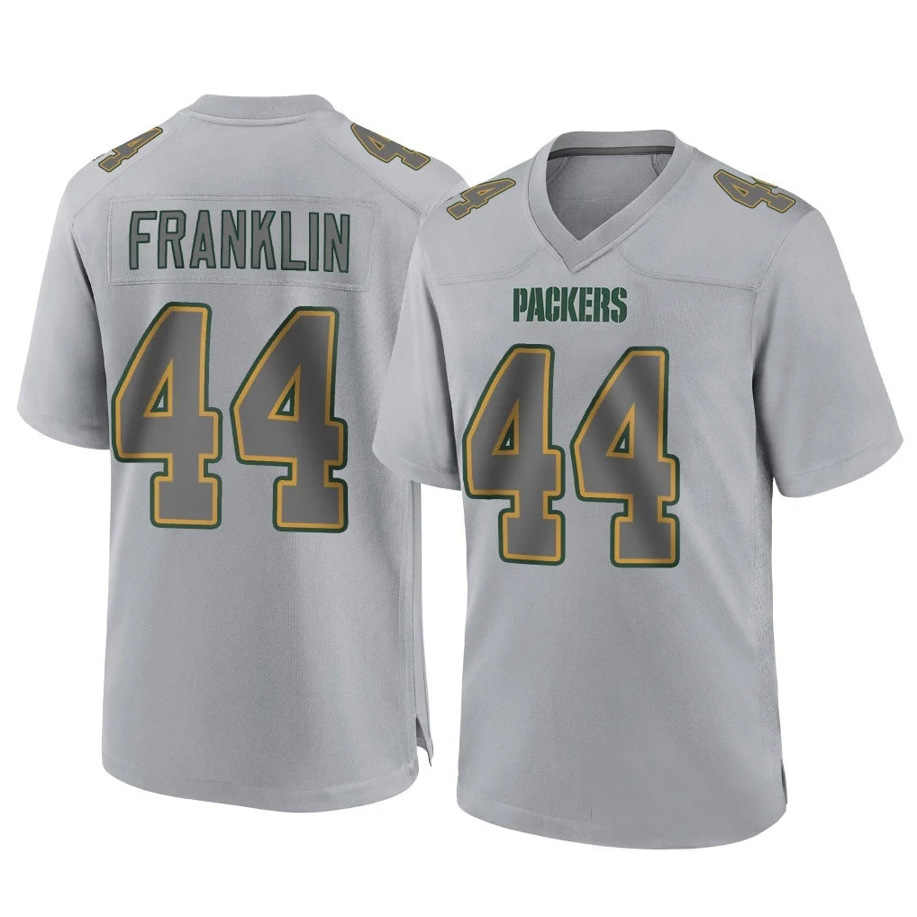 Elroe GB.Packers #44 Zaire Franklin Player Gray Atmosphere Fashion Home Game Stitched Jerseys