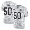Elroe GB.Packers #50 Zach Tom Player Arctic Camo Salute To Service Limited Stitched Jerseys