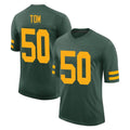 Elroe GB.Packers #50 Zach Tom Player Green Alternate Vapor Home Game Stitched Jerseys