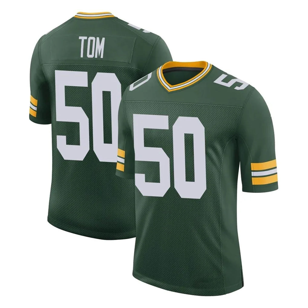 Elroe GB.Packers #50 Zach Tom Player Green Limited Classic Home Game Stitched Jerseys